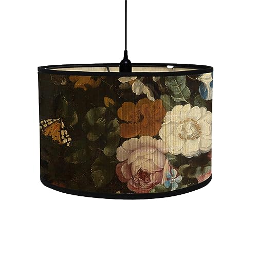 FANSU Lampenschirm fuir Tischlampe,Klassisch Lampenschirm Hängelampe Lampenabdeckung für Stehlampe Tischlampe Deckenleuchte Wohnzimmer Moderner Deko (30 * 20cm,Schmetterling) von FANSU