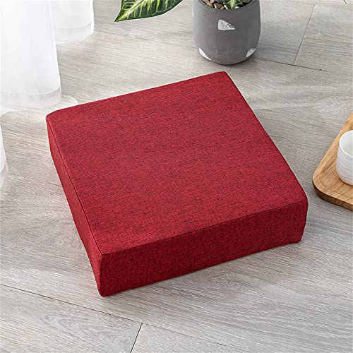 FANSU Sitzerhiohung, Sitzkissen Memory Foam Bequeme Bürostuhl Stuhlkissen für Auto/Esstisch Stühle/Gartenstühle/Rollstuhl/Sofa Rücken Sitzkissen (Burgund,40x40x8cm) von FANSU