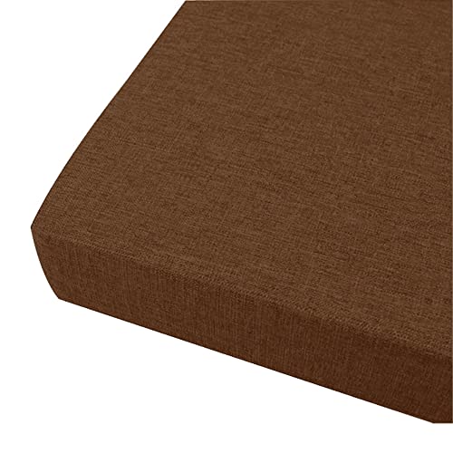 FANSU Sitzerhiohung, Sitzkissen Memory Foam Bequeme Bürostuhl Stuhlkissen für Auto/Esstisch Stühle/Rollstuhl/Gartenstühle/Sofa Rücken Sitzkissen (40x40x10cm,Dunkles Curry) von FANSU