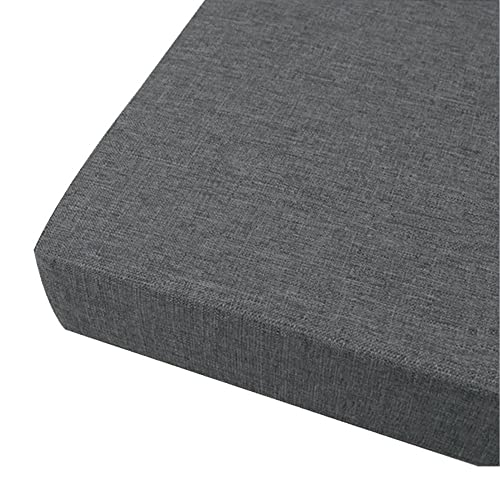 FANSU Sitzerhiohung, Sitzkissen Memory Foam Bequeme Bürostuhl Stuhlkissen für Auto/Esstisch Stühle/Rollstuhl/Gartenstühle/Sofa Rücken Sitzkissen (40x40x10cm,Warmes Grau) von FANSU