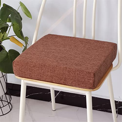 FANSU Sitzerhiohung, Sitzkissen Memory Foam Bequeme Bürostuhl Stuhlkissen für Auto/Esstisch Stühle/Rollstuhl/Gartenstühle/Sofa Rücken Sitzkissen (40x40x5cm,Anti-Rutsch Kaffee) von FANSU