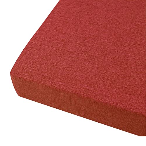 FANSU Sitzerhiohung, Sitzkissen Memory Foam Bequeme Bürostuhl Stuhlkissen für Auto/Esstisch Stühle/Rollstuhl/Gartenstühle/Sofa Rücken Sitzkissen (40x40x8cm,Burgunderrot) von FANSU