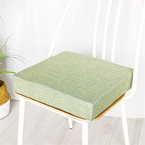 FANSU Sitzerhiohung, Sitzkissen Memory Foam Bequeme Bürostuhl Stuhlkissen für Auto/Esstisch Stühle/Rollstuhl/Gartenstühle (40x40x8cm,Matcha grün) von FANSU