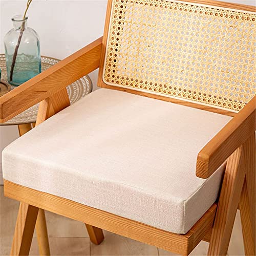 FANSU Sitzerhiohung, Sitzkissen Memory Foam Bequeme Bürostuhl Stuhlkissen für Esstisch Stühle/Rollstuhl/Gartenstühle/Sofa Rücken Sitzkissen (45x45x8cm,Beige) von FANSU