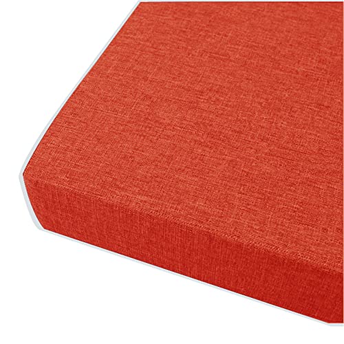 FANSU Sitzerhiohung, Sitzkissen Memory Foam Bequeme Bürostuhl Stuhlkissen für Esstisch stühle/Rollstuhl/Gartenstühle/Sofa Rücken Sitzkissen (40x40x3cm,Orange) von FANSU