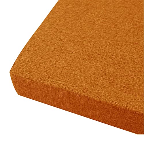 FANSU Sitzerhiohung, Sitzkissen Memory Foam Bequeme Bürostuhl Stuhlkissen für Esstisch stühle/Rollstuhl/Gartenstühle/Sofa Rücken Sitzkissen (40x40x5cm,orange) von FANSU