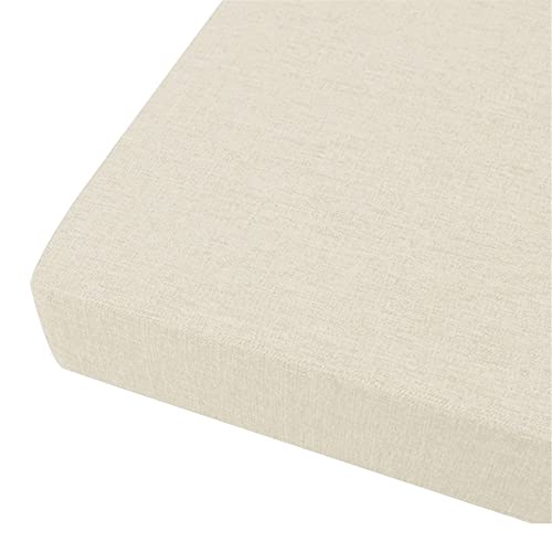 FANSU Sitzerhiohung, Sitzkissen Memory Foam Bequeme Bürostuhl Stuhlkissen für Esstisch stühle/Rollstuhl/Gartenstühle/Sofa Rücken Sitzkissen (50x50x10cm,Off-White) von FANSU