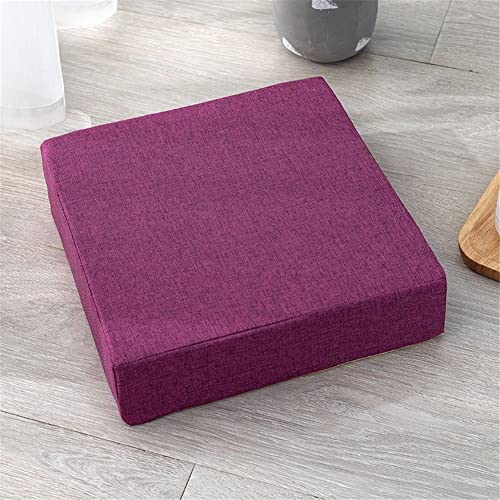 FANSU Sitzerhiohung Memory Foam Sitzkissen Bequeme Bürostuhl Stuhlkissen für Auto/Esstisch Stühle/Rollstuhl/Gartenstühle/Sofa Rücken Sitzkissen (50X50x5cm,Dunkelviolett) von FANSU