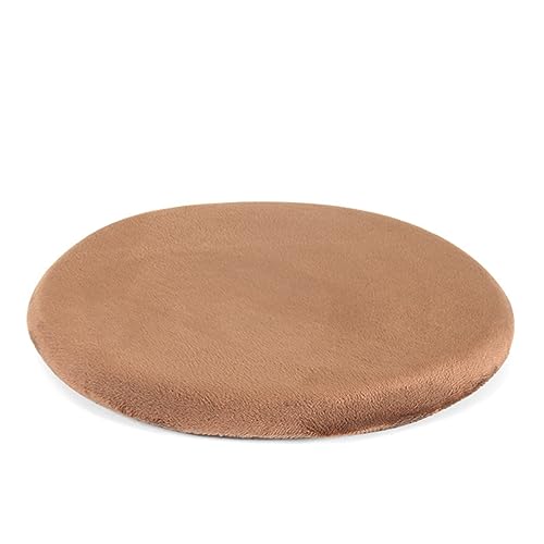 FANSU Sitzkissen Rund Memory Foam, Waschbare Memory Schaum Stuhlkissen für Zuhause, Küche, Esszimmer, Garten, Büro Innen/Outdoor Sitzpolster (33x33cm,Kamel) von FANSU