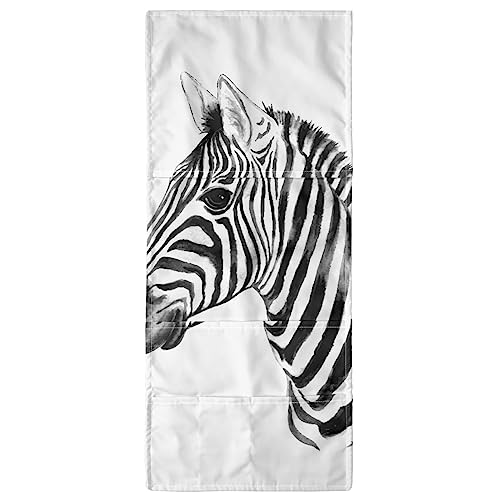 FANSU Sofa-Armlehnenbezüge 2-er Set, Armlehnen Organizer, Tiere Druck Ohrensessel Relaxsessel Armlehnenschoner, Sofa Armlehnenbezüge, Möbelschutz für Sofa, Stuhl (Zebra) von FANSU