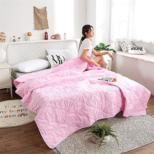 FANSU Tagesdecke Bettüberwurf Steppdecke Mikrofaser Doppelbett Einselbetten Gesteppt Bettwäsche Sofaüberwurf Wohndecke Bettdecke Stepp Gesteppter Quilt (100x150cm,Rosa) von FANSU