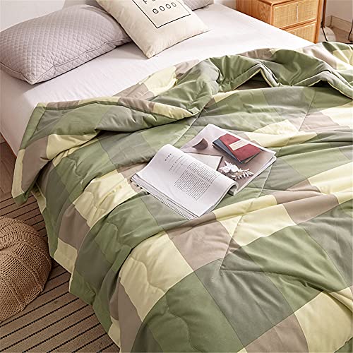 FANSU Tagesdecke Bettüberwurf Steppdecke Mikrofaser Doppelbett Einselbetten Gesteppt Bettwäsche Sofaüberwurf Wohndecke Bettdecke Stepp Gesteppter Quilt (Großer grüner Rand,150x200cm) von FANSU