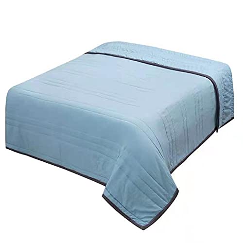 FANSU Tagesdecke Bettüberwurf Steppdecke Mikrofaser Doppelbett Einselbetten Gesteppt Bettwäsche Sofaüberwurf Wohndecke Bettdecke Stepp Gesteppter Quilt (Reines Bla,200x220cm) von FANSU
