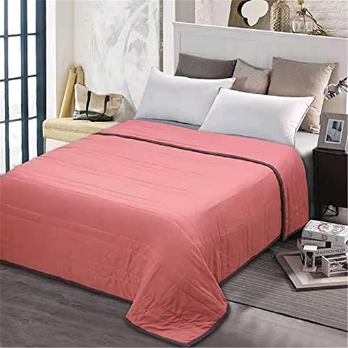 FANSU Tagesdecke Bettüberwurf Steppdecke Mikrofaser Doppelbett Einselbetten Gesteppt Bettwäsche Sofaüberwurf Wohndecke Bettdecke Stepp Gesteppter Quilt (Rose Red,140x200cm) von FANSU