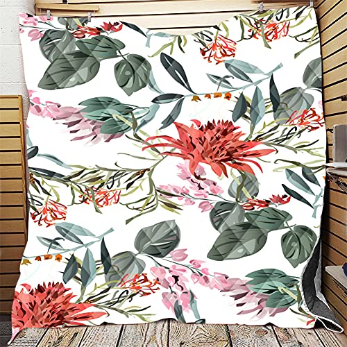 FANSU Tagesdecke Bettüberwurf Steppdecke Mikrofaser Doppelbett Einselbetten Tagesdecken Gesteppt Bettwäsche Sofaüberwurf Wohndecke Stepp Gesteppter Quilt (Blütenblätter,200x230cm) von FANSU