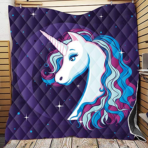 FANSU Tagesdecke Bettüberwurf Steppdecke Mikrofaser Doppelbett Einselbetten Tagesdecken Gesteppt Bettwäsche Sofaüberwurf Wohndecke Stepp Gesteppter Quilt (Dunkelviolett,150x200cm) von FANSU