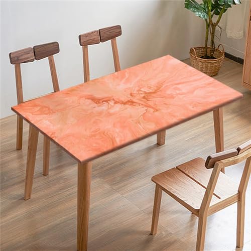FANSU Tischdecke Rechteckige Quadrat, Tischdecken, Spandex Elastische Künstlerisch Tischtuch Draussen, Tischdecke für Terrasse,Garten, Küche Esszimmer Outdoor (Marmor,6ft/183x77cm) von FANSU
