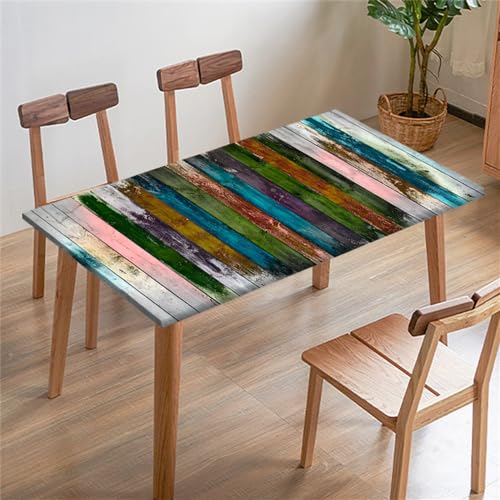 FANSU Tischdecke Rechteckige Quadrat, Tischdecken, Spandex Elastische Tischtuch Draussen Retro-Klassiker, Tischdecke für Terrasse,Garten, Küche Esszimmer Outdoor (Grün,140x80cm) von FANSU