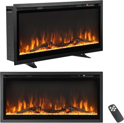 FANTASK 36" Elektrokamin 750W & 1500W, Kaminheizung mit Touchscreen & Fernbedienung & 8H Timer FANTASK 36" Elektrokamin 750W & 1500W, Kaminheizung mit Touchscreen & Fernbedienung & 8H Timer von FANTASK
