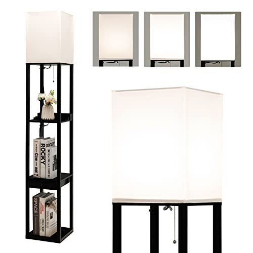 FANTASK Stehlampe mit Stehleuchte Holz, Floor Lamp Wohnzimmer, dimmbar 160cm, E27, mit 2 USB Anschlüsseln, Stehleuchte mit Schublade für Wohnzimmer & Schlafzimmer, inkl. LED Glühbirnen 5000K [Energie FANTASK Stehlampe mit Stehleuchte Holz, Floor Lamp Wohnzimmer, dimmbar 160cm, E27, mit 2 USB Anschlüsseln, Stehleuchte mit Schublade für Wohnzimmer & Schlafzimmer, inkl. LED Glühbirnen 5000K [Energie von FANTASK
