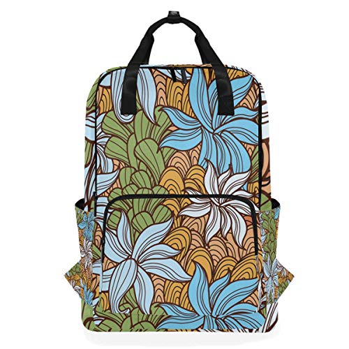 FANTAZIO Einzigartiger Blumen-Rucksack, lässiger Tagesrucksack von FANTAZIO