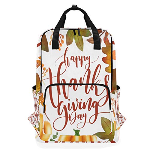 FANTAZIO Happy Thanksgiving Festival Rucksack Casual Daypack von FANTAZIO