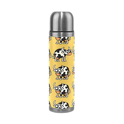 FANTAZIO Isolierkanne Thermoskanne Dull Cows Thermosflasche für heiße Flüssigkeiten von FANTAZIO