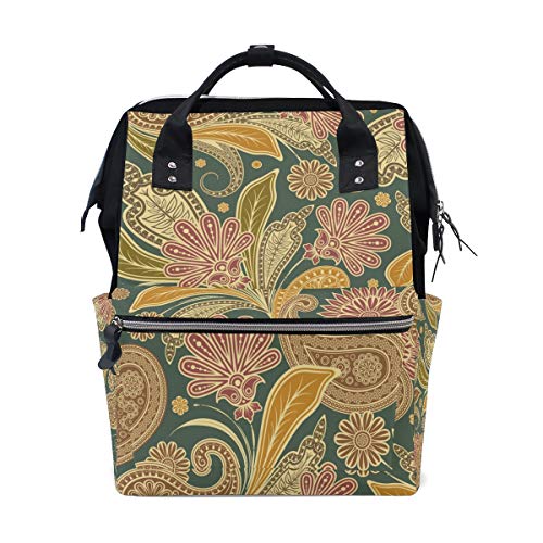 FANTAZIO Mumien-Tasche, Rucksack mit bunten Blättern von FANTAZIO