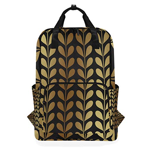 FANTAZIO Regular Gold Blumen Rucksack Casual Daypack FANTAZIO Regular Gold Blumen Rucksack Casual Daypack von FANTAZIO