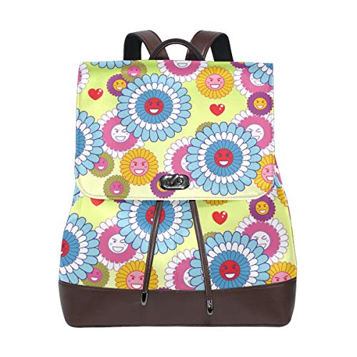 FANTAZIO Rucksack, Blumen-Motiv Smileys von FANTAZIO