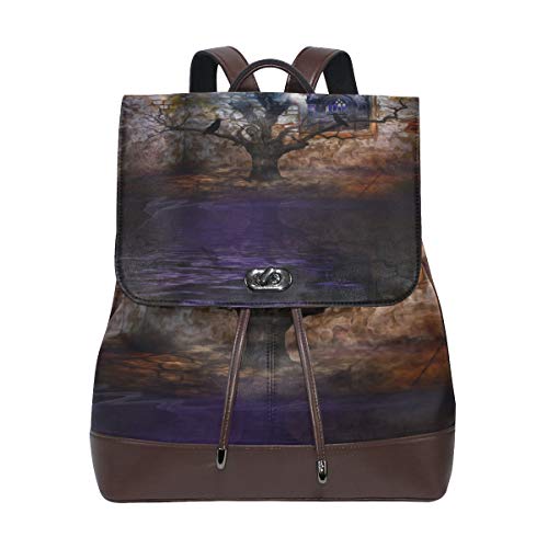 FANTAZIO Rucksack Art Baum Muster Reisetasche von FANTAZIO