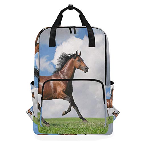 FANTAZIO Rucksack Pferd auf Prairie Casual Daypack von FANTAZIO