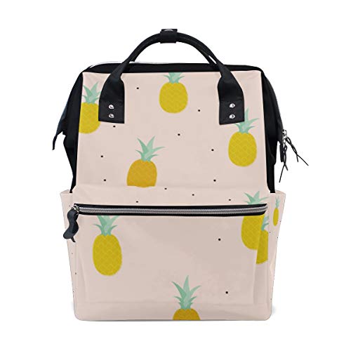 FANTAZIO Rucksack für Mütter, Hawaiianischer tropischer Ananas, Obst-Muster von FANTAZIO