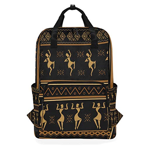 FANTAZIO Rucksack mit afrikanischen Blumen im Vintage-Stil FANTAZIO Rucksack mit afrikanischen Blumen im Vintage-Stil von FANTAZIO