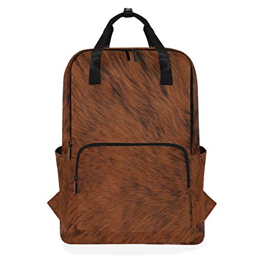 FANTAZIO Rucksack mit rotem Fell von FANTAZIO