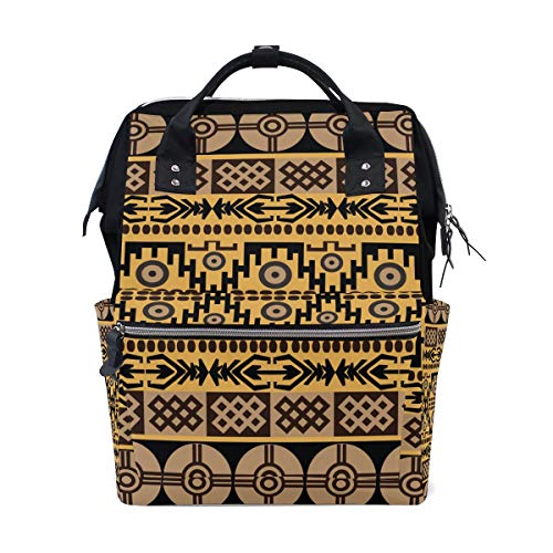 FANTAZIO Rucksäcke Afrikanischer Teppich Textur Schultasche Canvas Daypack von FANTAZIO