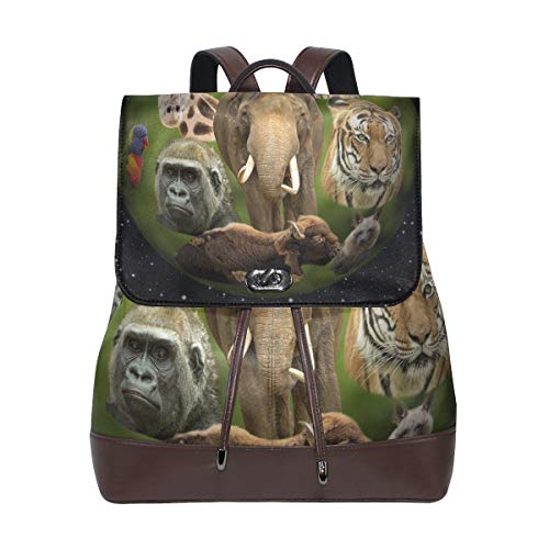 FANTAZIO Rucksäcke Animal Planet Schultasche Leder Daypack FANTAZIO Rucksäcke Animal Planet Schultasche Leder Daypack von FANTAZIO