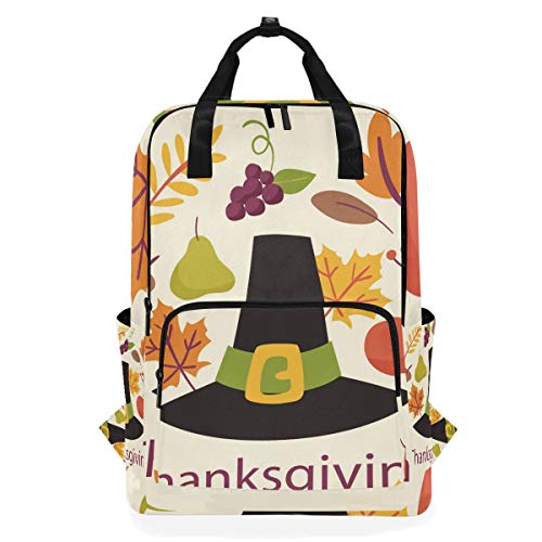 FANTAZIO Thanksgiving Hat Rucksack Casual Daypack von FANTAZIO