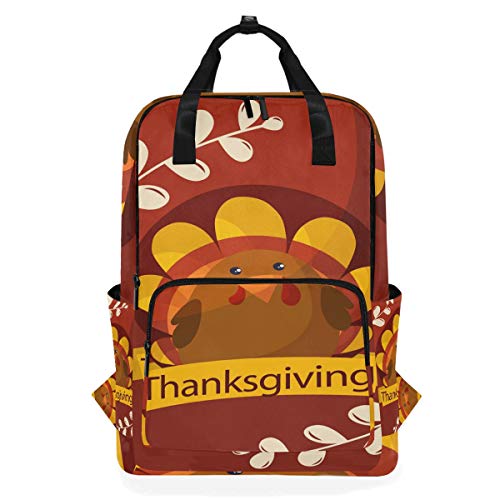 FANTAZIO Thanksgiving Turkey Backpack Casual Daypack von FANTAZIO