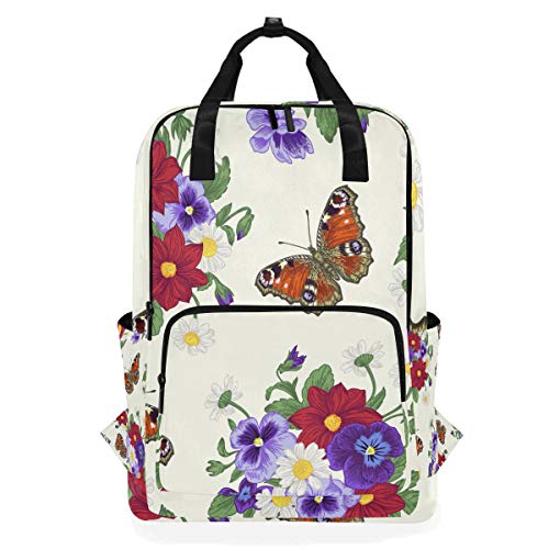 Fantasio Rucksack mit Blumen und Schmetterlingen von FANTAZIO