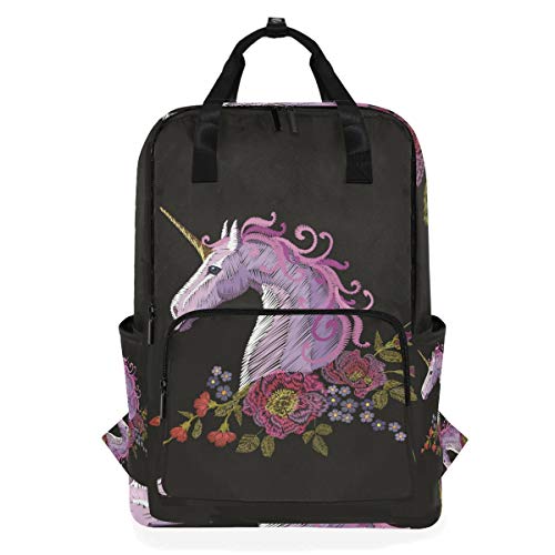 Fantasio Rucksack mit abstraktem Einhorn mit Blumen von FANTAZIO