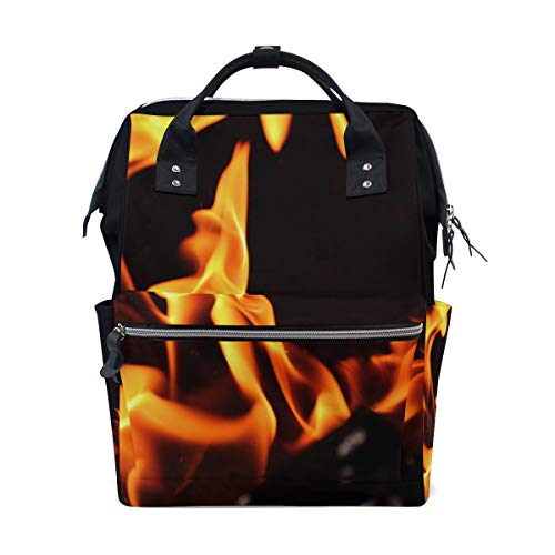 Fantasio Rucksäcke/Tagesrucksack, abstraktes Feuertanzen, Segeltuch von FANTAZIO