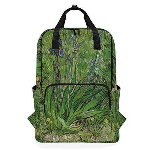 Fantasio Van Gogh Rucksack mit Iris Blumen von FANTAZIO