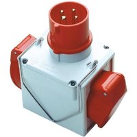 73111 Adapter von CEE-Stecker 400 v auf 2 CEE-Steckdosen 400 v IP44 - Fanton von FANTON