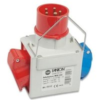 Adapter für industrielle Zwecke Stecker 3P+N+E 16A 380-415V 1 Steckdose 2P+E 16A 200-250V 1 Steckdose 3P+E 16A 380-415V 6h IP44 Fanton 73112 von FANTON