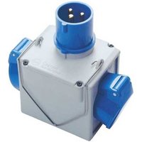 Industrieadapter von Stecker CEE auf 2 Steckdosen CEE 230V Wasserdicht IP44 Fanton 73110 Industrieadapter von Stecker CEE auf 2 Steckdosen CEE 230V Wasserdicht IP44 Fanton 73110 von FANTON