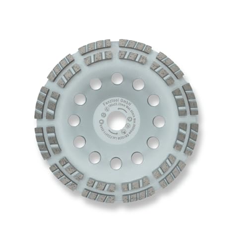 FANZTOOL D-Modell Diamant Schleiftopf Abrasiv 180 mm x 22,2 mm Schleifteller für abrasive Baustoffe, Estrich, Putz, Asphalt FANZTOOL D-Modell Diamant Schleiftopf Abrasiv 180 mm x 22,2 mm Schleifteller für abrasive Baustoffe, Estrich, Putz, Asphalt von FANZTOOL