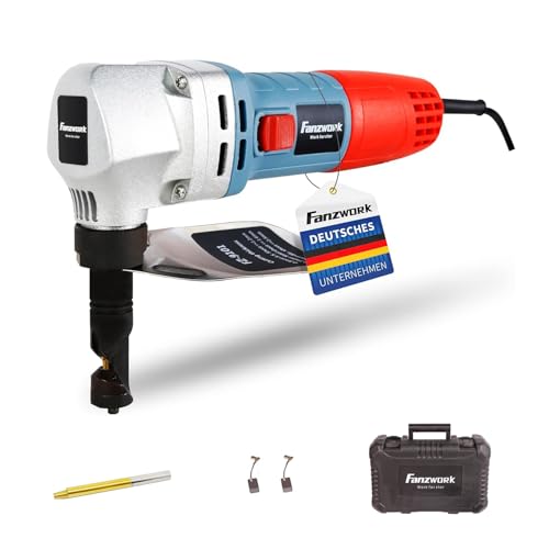 FANZWORK Knabber Blechknabber Knabber Nibbler Blechschere Blechnibbler 600W (mit Koffer und 2 x Stempeln) von FANZTOOL