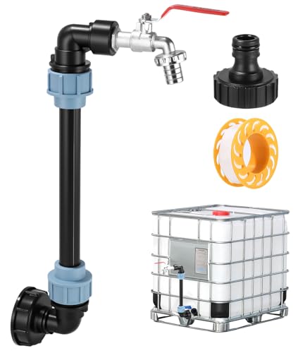FAOKZE IBC Schwanenhals, IBC Tank zubehör mit Schwanenhals Messing Wasserhahn, IBC Schwanenhals 3/4" Auslaufhahn für Regenwassertank Wasserfaß Regenfass IBC-Container, Regenfass FAOKZE IBC Schwanenhals, IBC Tank zubehör mit Schwanenhals Messing Wasserhahn, IBC Schwanenhals 3/4" Auslaufhahn für Regenwassertank Wasserfaß Regenfass IBC-Container, Regenfass von FAOKZE