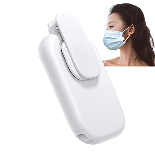 Mini Gesicht Masken Ventilator, USB Wiederaufladbarer Maskenlüfter Tragbar, Persönlicher Wearable Luftzirkulation Masken Fan, Leise Tragbarer Luftreiniger Clip-Typ für Kinder Erwachsene Outdoor von FAOONNMY